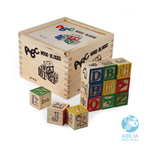 Cubo didáctico de madera 48 piezas