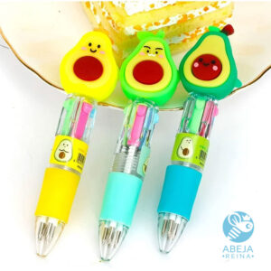 Lapicero palta kawaii multicolor