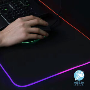 Mouse pad gaming RGB iluminado 80 x 30cm