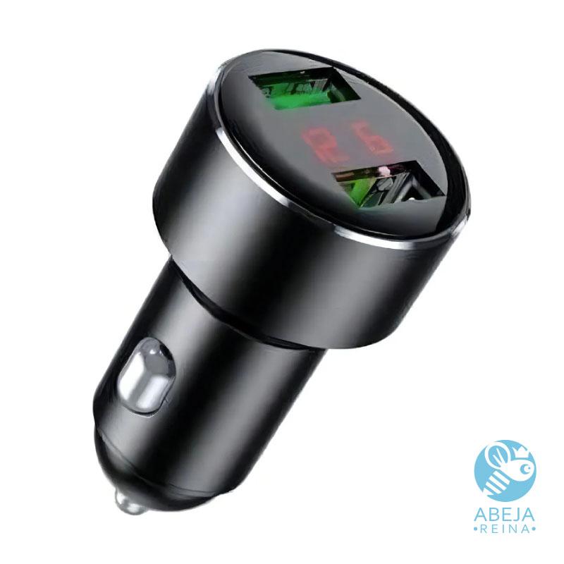 Cargador De Auto Celulares Doble Usb Carga Seisa