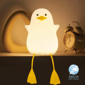 Lámpara pato kawaii silicona