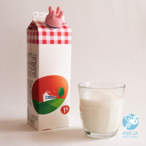 Tapón de botella de leche en forma de ubre de vaca