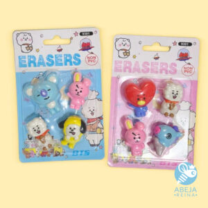 Pack de 4 borradores BT21