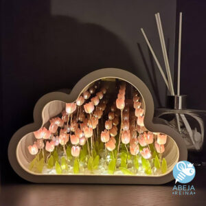 Lámpara de nube de tulipanes