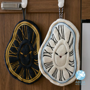 Pack de 2 toallas diseño reloj Dali