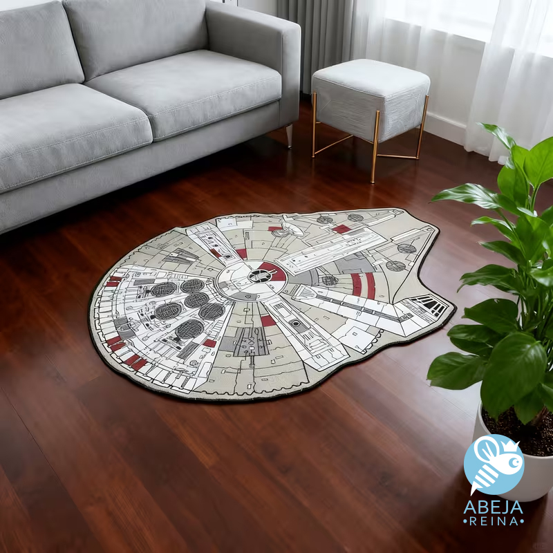 Alfombra diseño millennium falcon