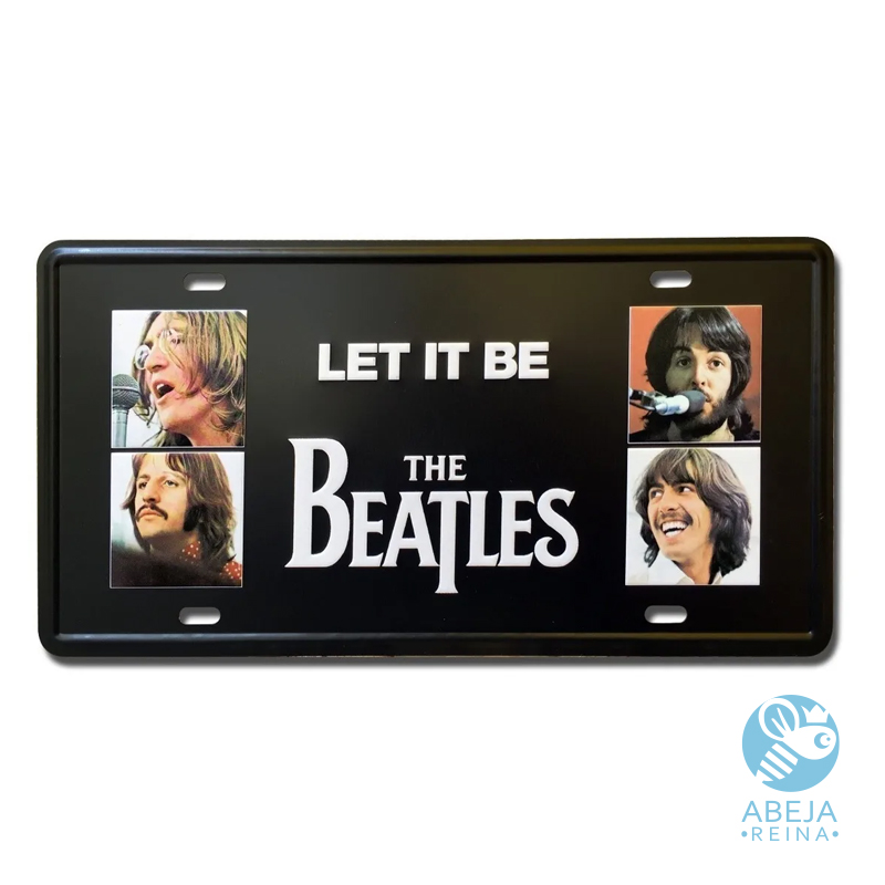 Placa Retro decorativa The Beatles