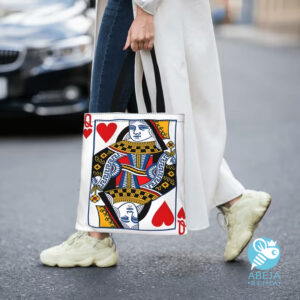 Bolso diseño de carta reina de corazones